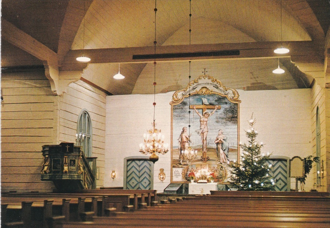 KIRKKOKORTTI - VIHANNIN KIRKKO - SISÄKUVA