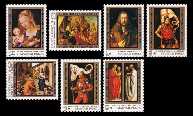 Unkari 3326-32 ** Maalauksia Albrecht Dürer (1979)