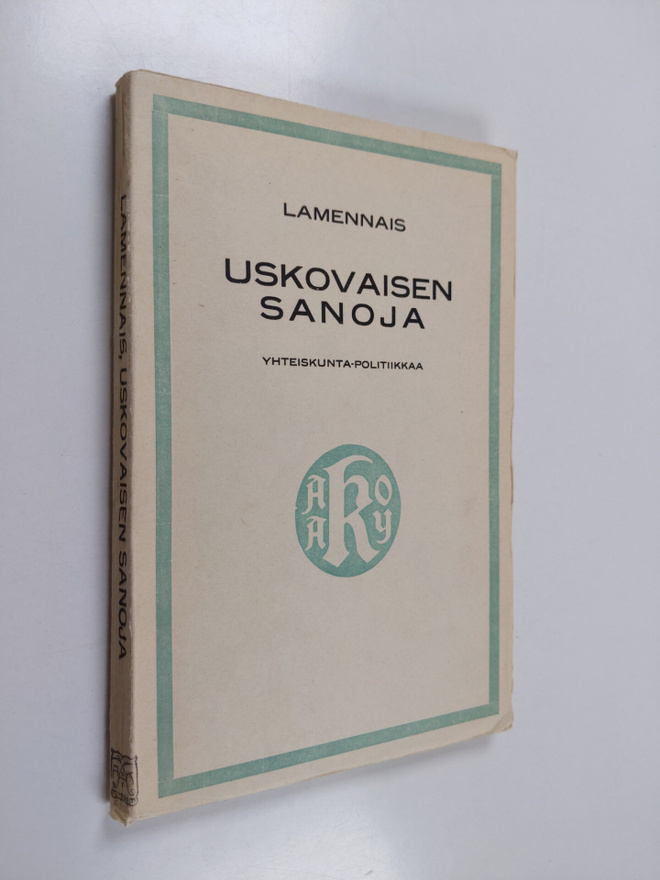 F. de Lamennais : Uskovaisen sanoja