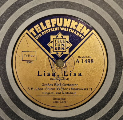 S.A. / STURM 33 shellac record