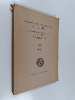 Suomen Sukututkimusseuran Vuosikirja = Genealogiska Samfu...