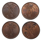 1 Penni 4 kpl. 1902-1912 Hyväkuntoinen erää! - pikkukuva 2