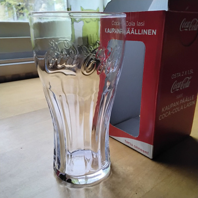 Coca Cola lasi, kirkas