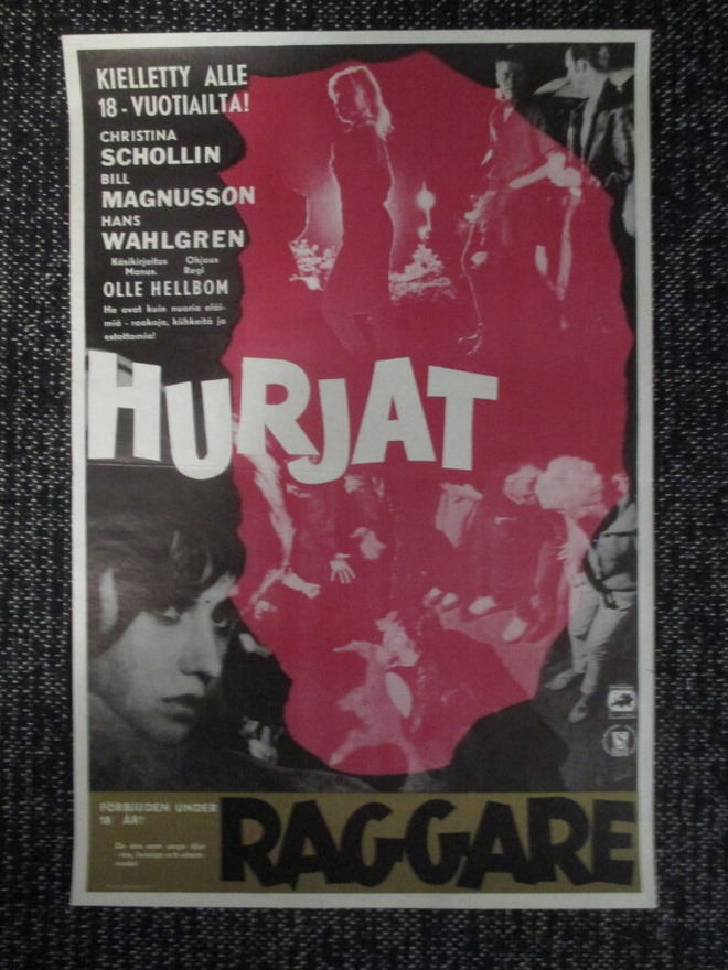 Hurjat (Olle Hellbom, 1959) - vanha elokuvajuliste - K18