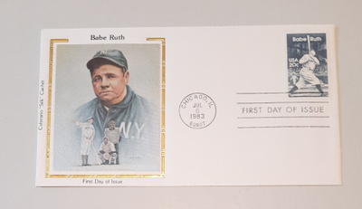 USA Babe Ruth FDC Colorano "Silk"