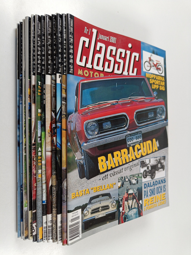 Classic motor magazin vuosikerta 2001 (12 lehteä)