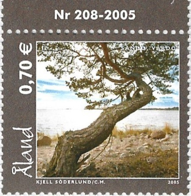 Ål 2005 Ahv. maisemia 0,70 € välilöpari numero ** LaPe 255