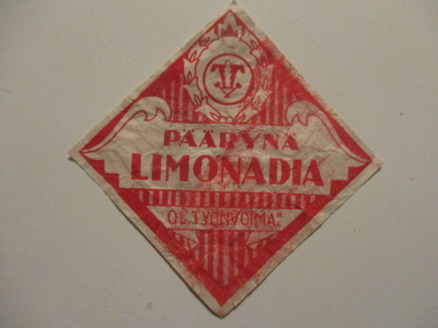 JUOMA ETIKETTI - PÄÄRYNÄ LIMONADIA O.L TYÖNVOIMA r.l   (AB4)
