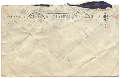 Viestillinen No 7 (0) Helsinki (1939) XII Olympia