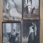 neljä vintage valokuvakorttia 1900-luku alku - pikkukuva 1