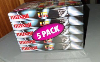 Maxell tyhjät c-kasetit avaamaton pakkaus 5 pack.