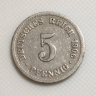 Saksa 5 Pfennig 1906A - pikkukuva 1