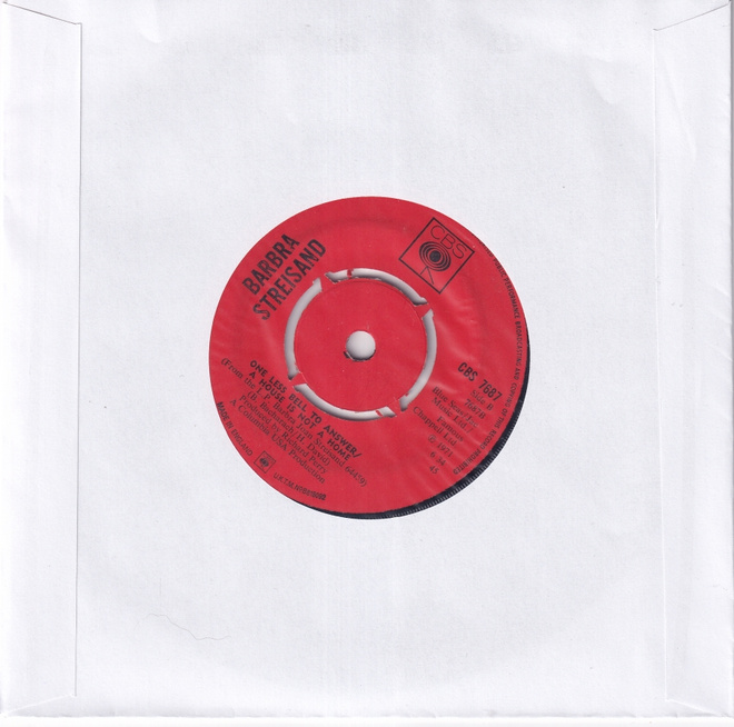 Barbra Streisand - Space Captain (7", Single)
