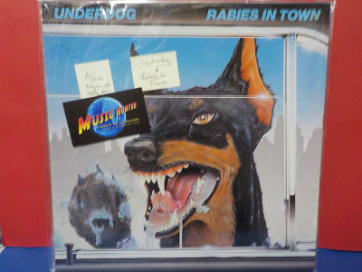 UNDERDOG - RABIES IN TOWN BELGIUM -84 EX/EX+ LP