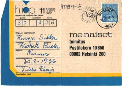 RIVI JA NUMEROLEIMA 1425+IMANNE
