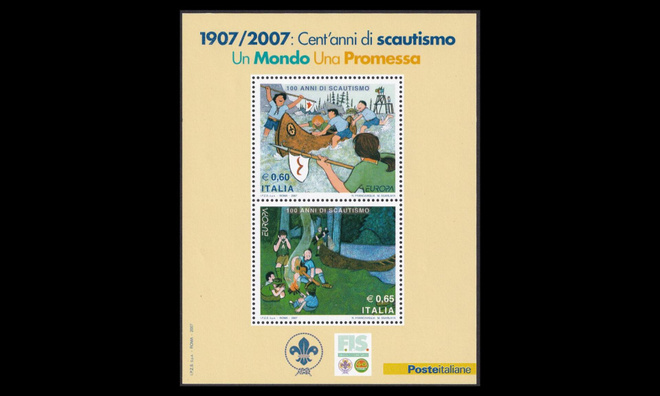 Italia 3176-7BL39 ** Europa partio (2007)