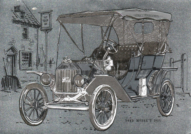 AUTOKORTTI - FORD MODEL T 1935