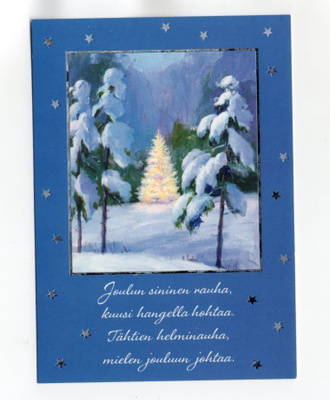 °°JOULUN SININEN...°° -KORTTI /Paletti