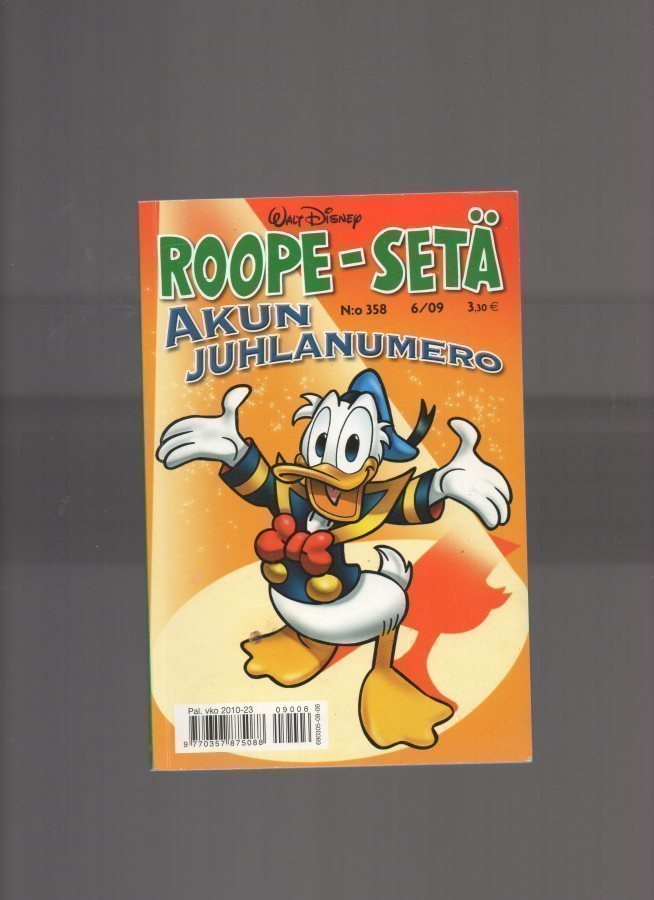 Roope-Setä n:o 358  6/2009 Akun juhlanumero. Taskukirja