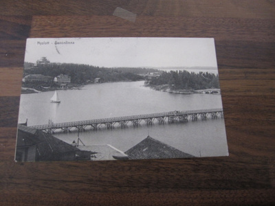 NYSLOTT-SAVONLINNA postikortti venäjän vallan ajalta 1912