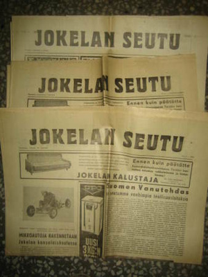 Sanomalehti: Jokelan Seutu 3 kpl