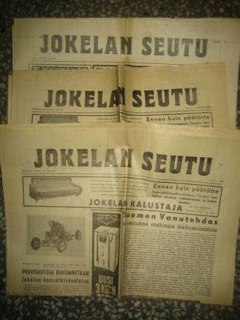 Sanomalehti: Jokelan Seutu 3 kpl