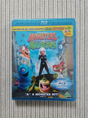 Monsters vs. Aliens (Blu-ray) (uusi)