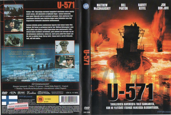 U-571	(5 324)	K	-FI-	DVD	suomik.		harvey keitel	2000	1 dvd,