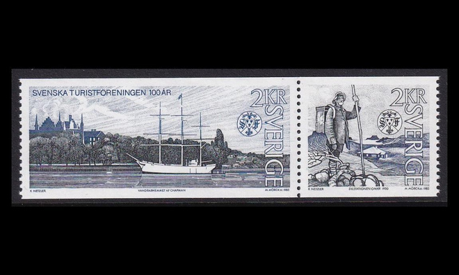 Ruotsi 1340-1p2 ** Turismiyhdistys 100v (1985)