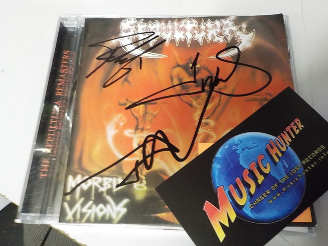 SEPULTURA - MORBID VISIONS CD KOLMELLA NIMMARILLA !