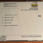 Maazel / Cleveland - Shostakovich 5 SEALED JAPAN 80s TELARC - pikkukuva 2