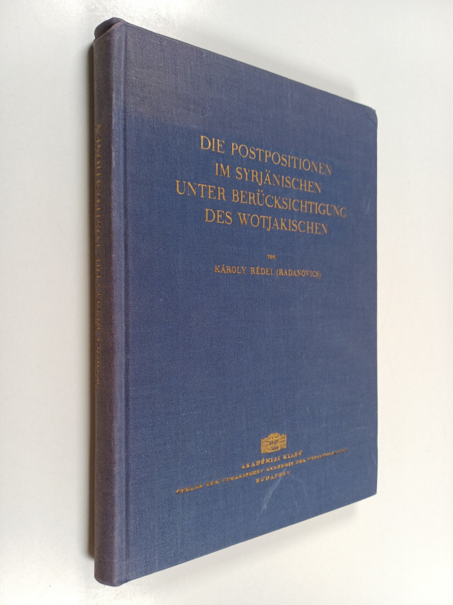 Karoly Redei : Die postpositionen im syrjänischen unter b...