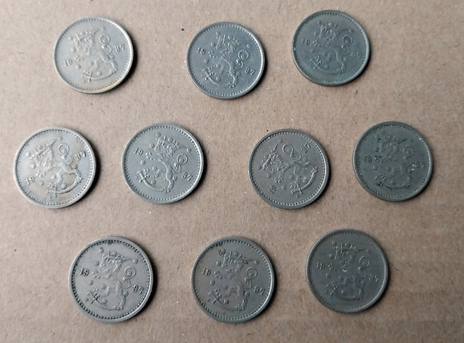 50 penniä 1937 - 10 kpl