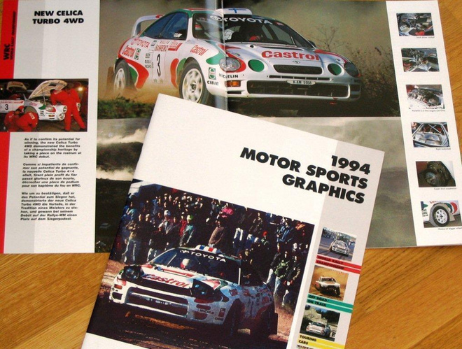 1994 Toyota Motorsports esite - KUIN UUSI - WRC - ralli