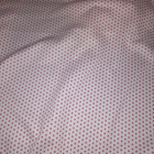 Punavalkoinen polka dot trikoo 150x160cm - pikkukuva 1