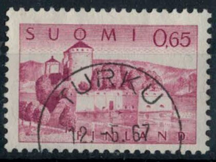M63 1967 Olavinlinna 65p loisto TURKU -67