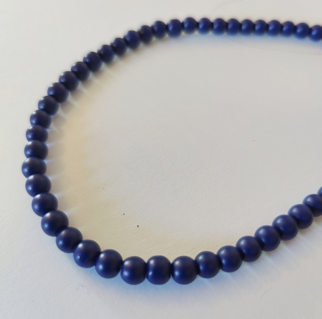 Tummansinisiä lasihelmiä 6mm, 50 kpl