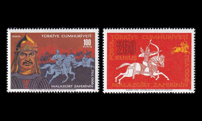Turkki 2232-3 ** Romanos IV Diogenesin voitto 900v (1971)