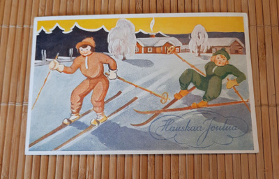 Wanha, hiihtäjä kaatui, nyrkkiposti