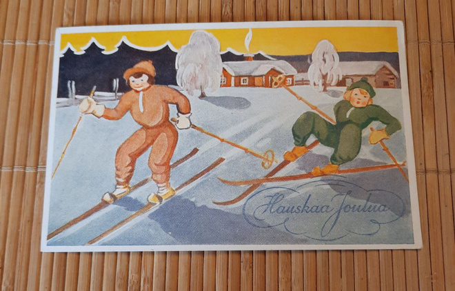 Wanha, hiihtäjä kaatui, nyrkkiposti