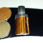 Kotimainen Desing, Hopea riipus, tiikerinsilmä kivi, KI 925 - pikkukuva 4