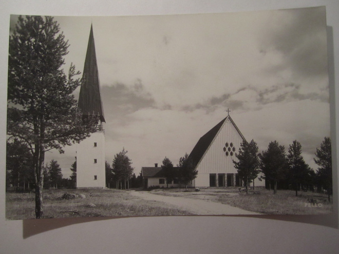 VANHA Postikortti Lappi Pello 1950-l  Alkup.Mallikappale