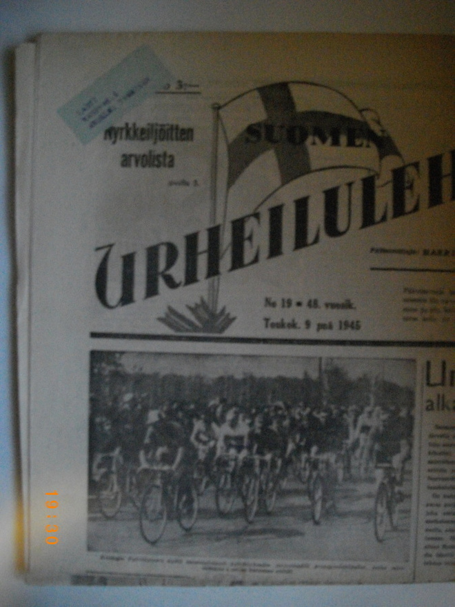Suomen Urheilulehti Nro 19/1945 (25.2)