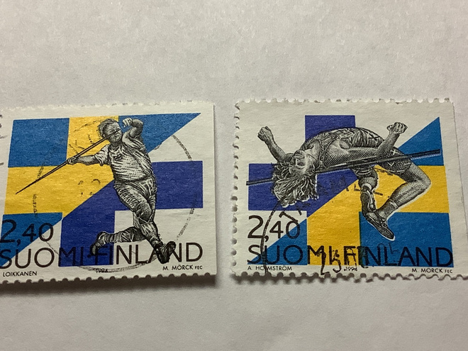 1261-2/ 1994 Suomi-Ruotsi yleisurheilu o leimattu