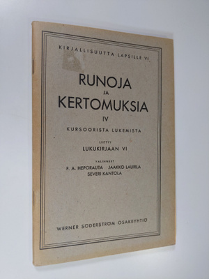 Runoja ja kertomuksia IV : Kursoorista lukemista : liitty...