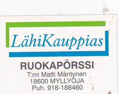 Myllyoja, Ruokapörssi  , LähiKauppias   b597