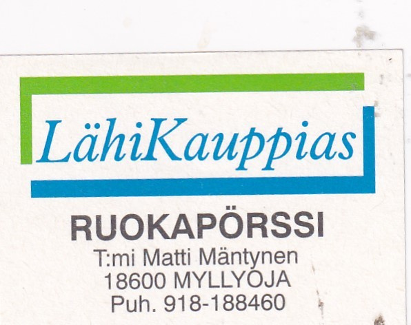 Myllyoja, Ruokapörssi  , LähiKauppias   b597