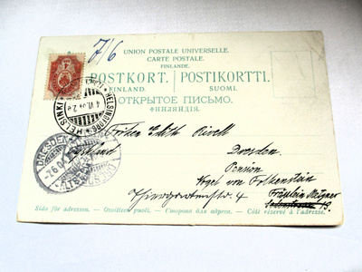 1904 Hki SV 4 kop kortti Dresdeniin