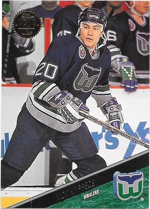 1993-94 LEAF #414 Nick Kypreos Hartford Whalers gooni