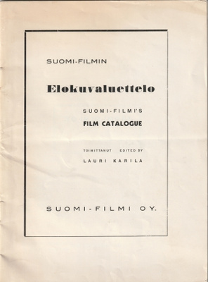ELOKUVALUETTELO SUOMI FILMI 1940